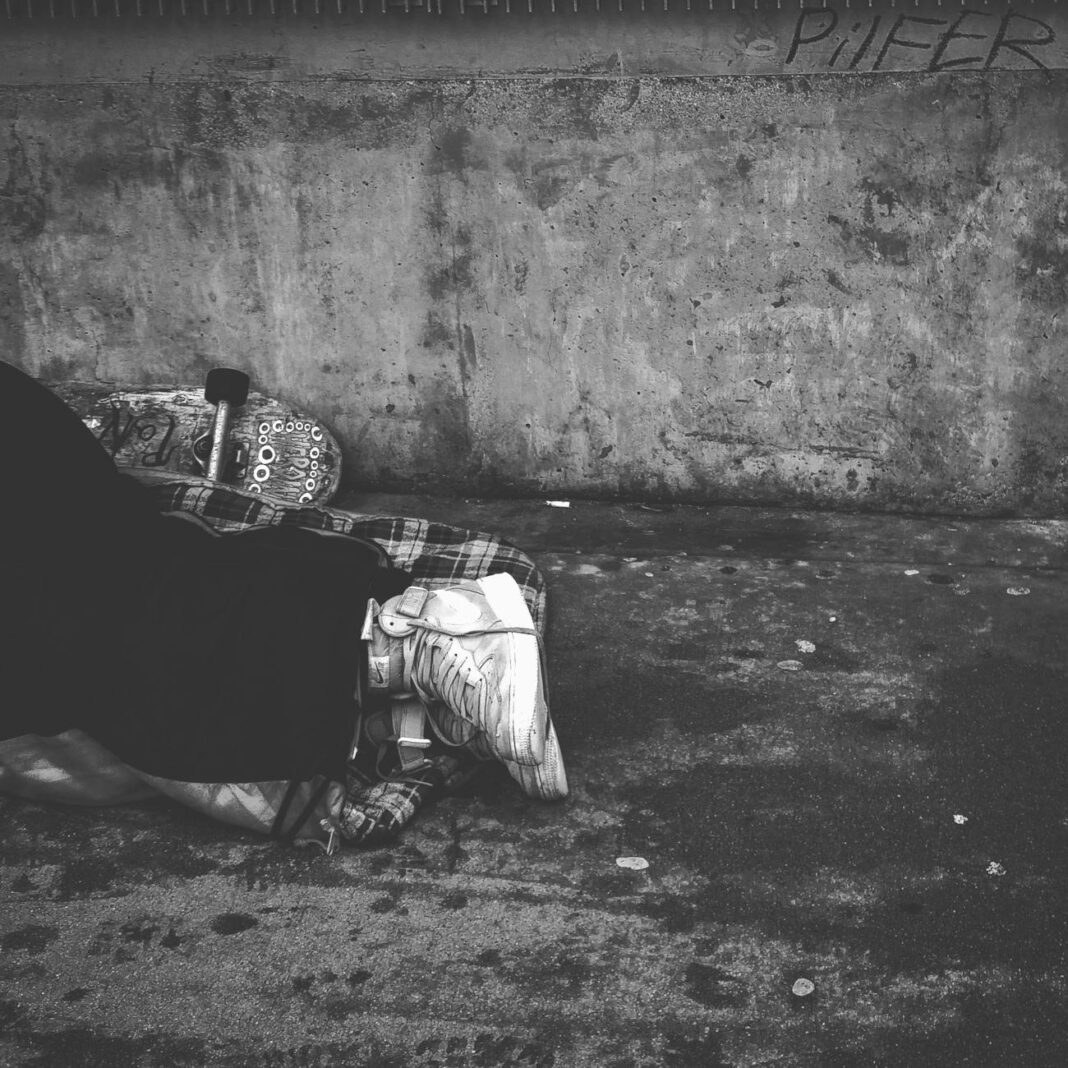 person wearing high top sneakers