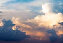 blue sky with white clouds