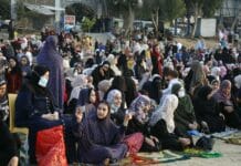 eid prayers on street