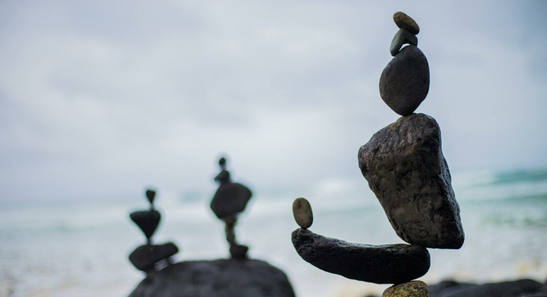 closeup photography of stacked stones
