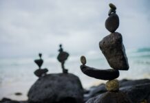 closeup photography of stacked stones