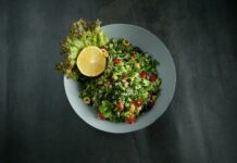 photo of a tabbouleh bowl