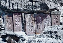 sunlit ancient graves