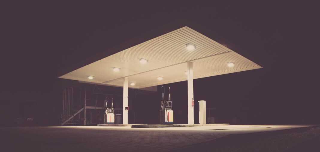 lights night dark gas