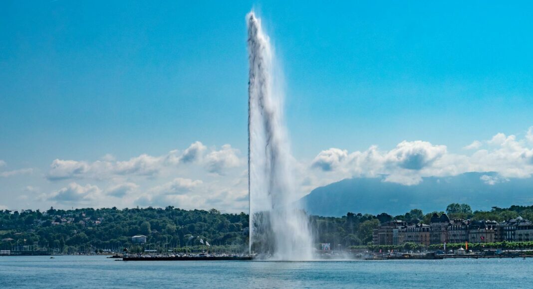 the geneva water fountain in geneva