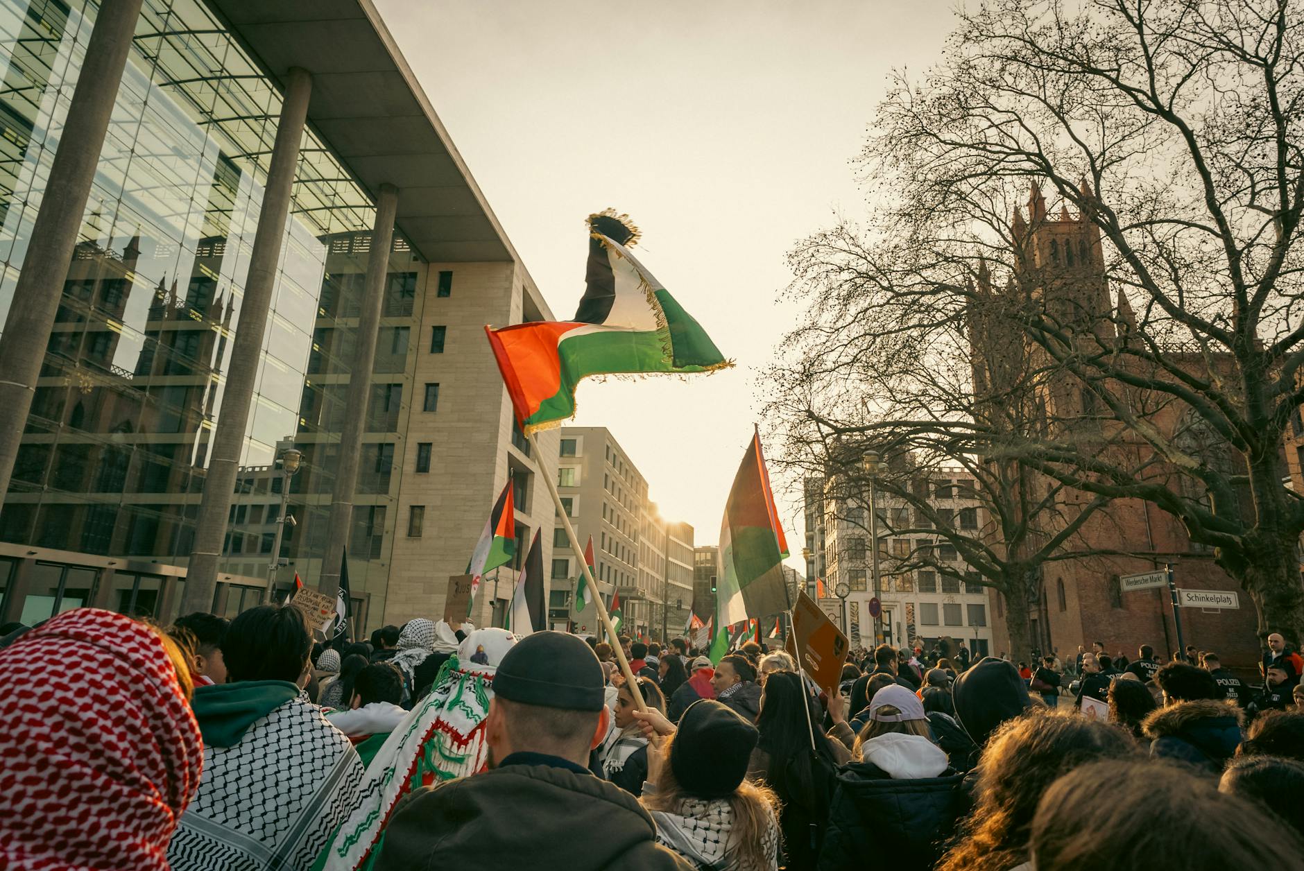 demo for palestine in berlin