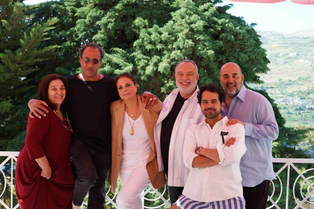 Photo: Samar Mogharbel, Hady Sy, Rania Tabbara, Ghassan Zard, Daniel Rey et Rony Zibara
