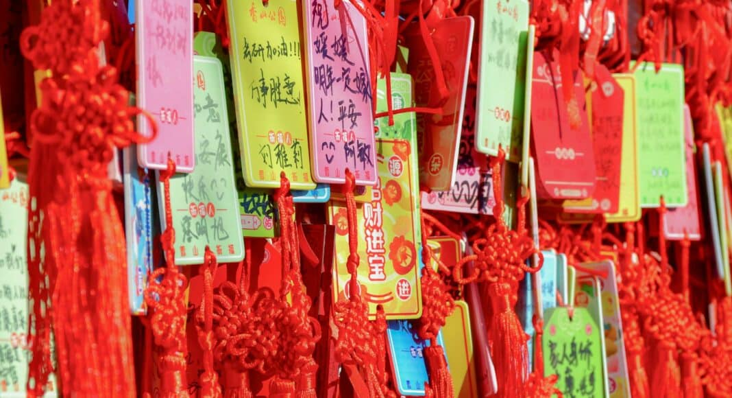 market stall chines wishes