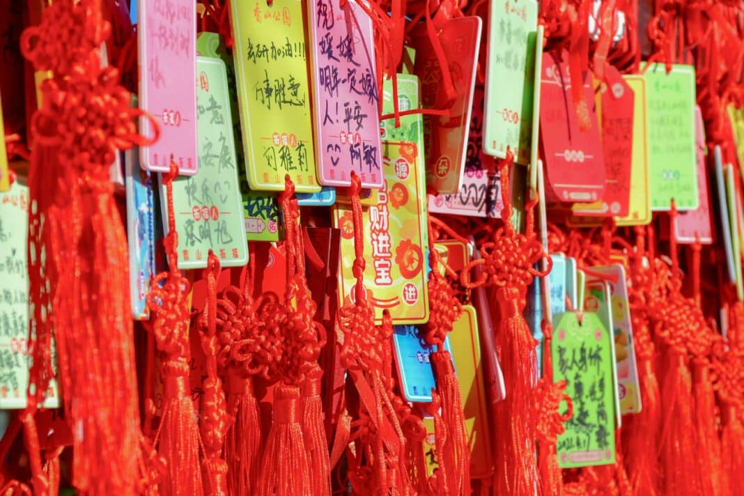 market stall chines wishes