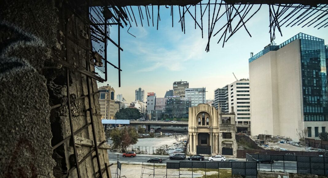 concrete buildings in beirut