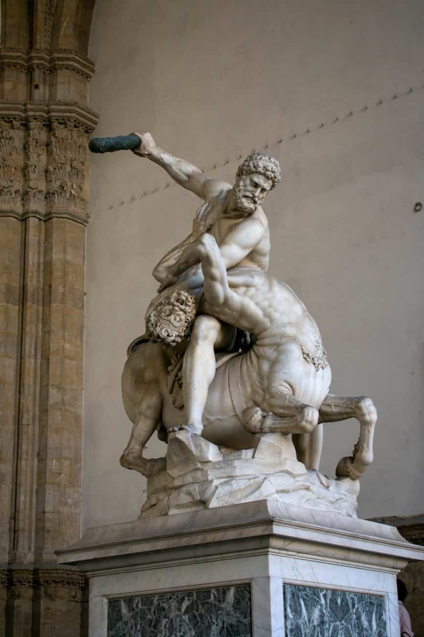 heracles and nessus statue
