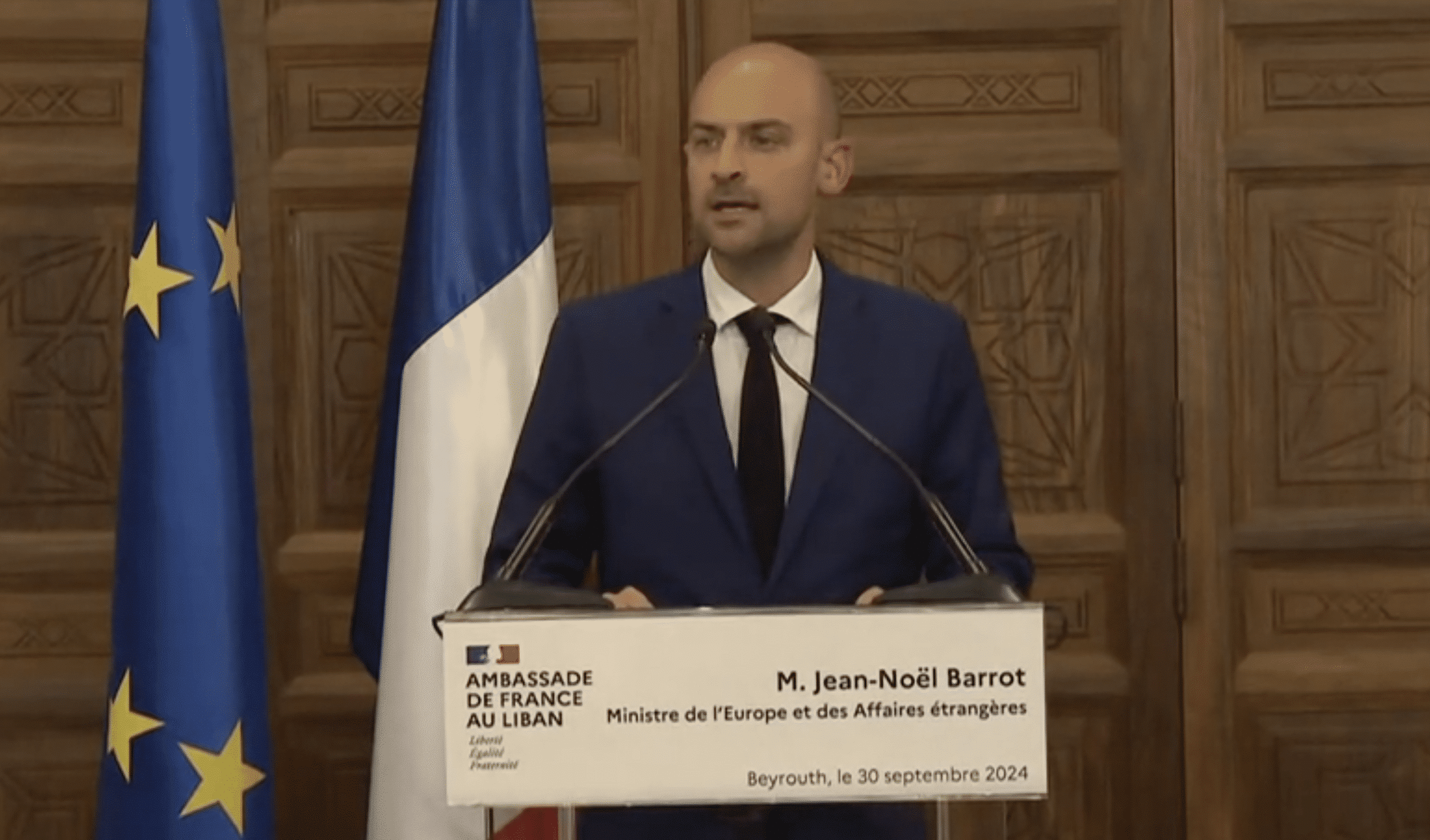 Jean-Noël Barrot: le Hezbollah est responsable de la situation actuelle en raison de sa décision d’entraîner le Liban dans la guerre Jean-Noël Barrot: le Hezbollah est responsable de la situation actuelle en raison de sa décision d'entraîner le Liban dans la guerre