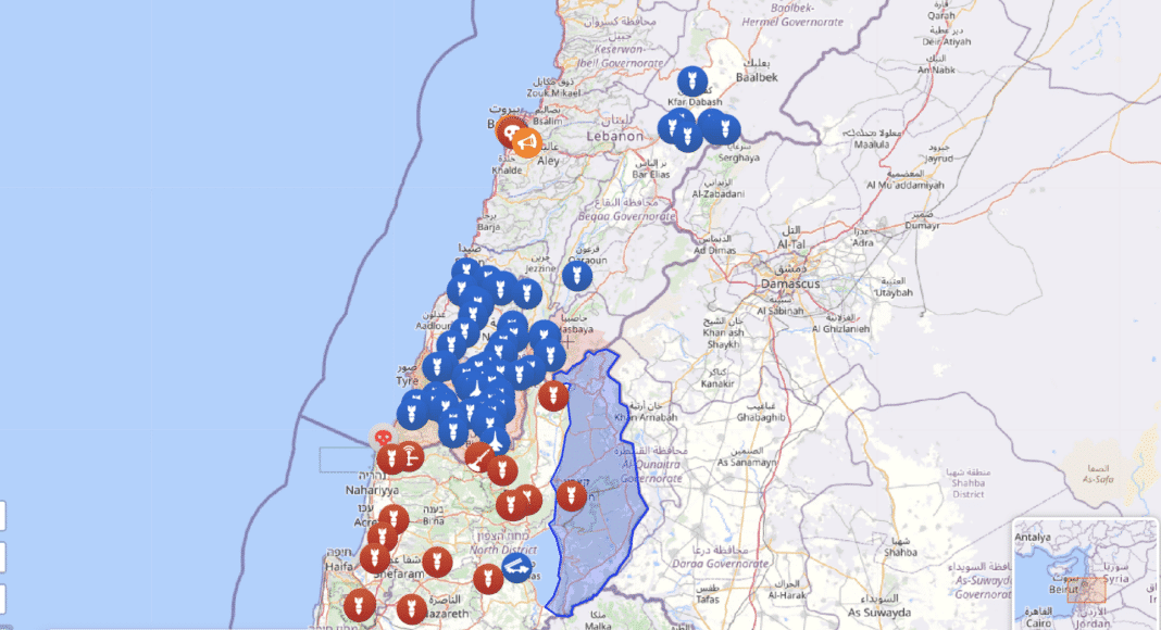 Cartes des opérations principales des dernières 24 heures au 24 septembre 19h30 Source: Liveuamap.com