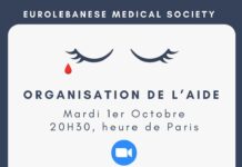 Réunion de travail organisée par la EuroLebanese Medical Society (ELMS) pour soutenir le Liban