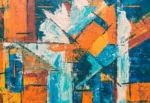 Liban: une hausse insensée du marché de l’art liée au blanchiment d’argent blue orange and white abstract painting