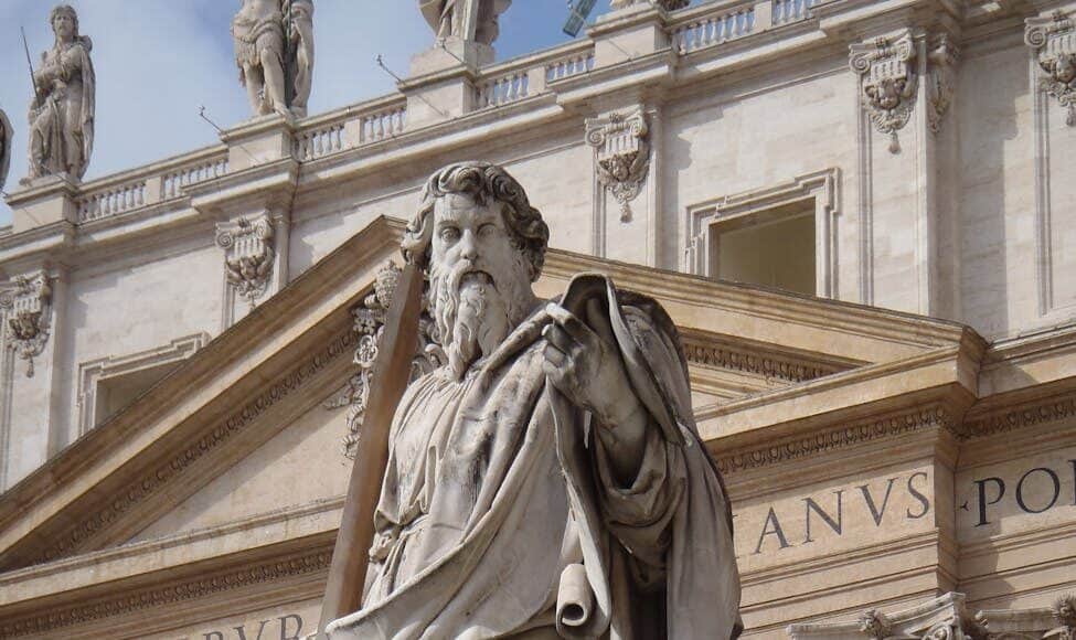 statue of saint paul in vatican city