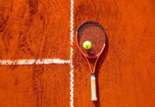 Coupe Davis : L’équipe libanaise vise la victoire contre l’Afrique du Sud tennis ball on tennis racket on floor