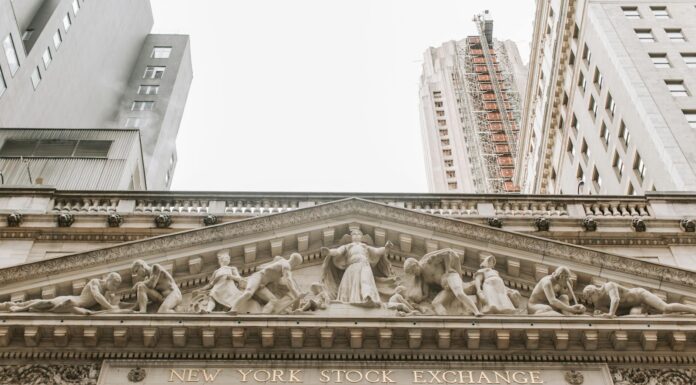 reliefs on wall of new york stock exchange building