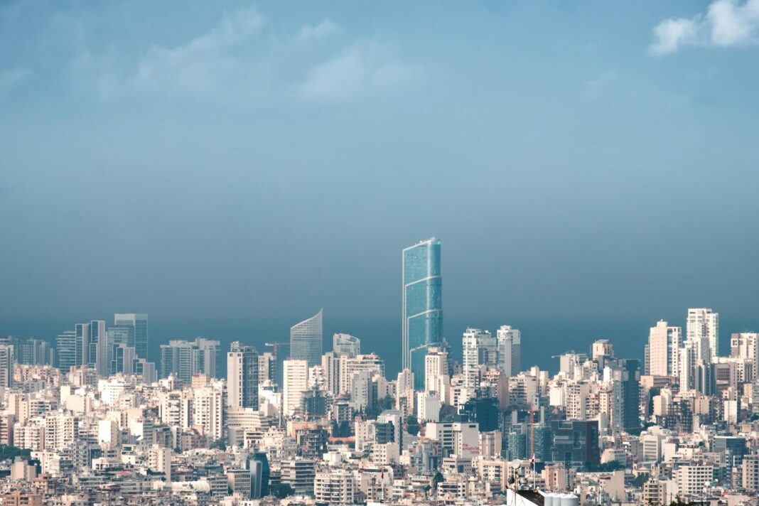 beirut under blue sky