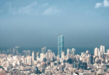 beirut under blue sky