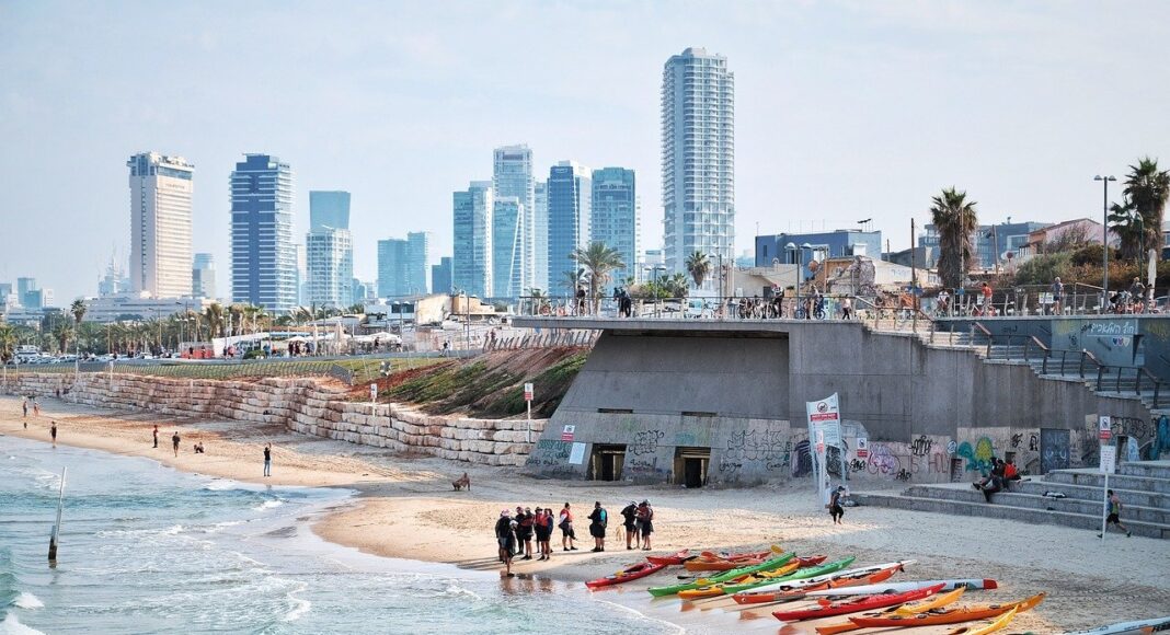 tel aviv, city, beach