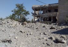 A raid targeted the Al-Kharba area between Babeliya and Al-Bisariya