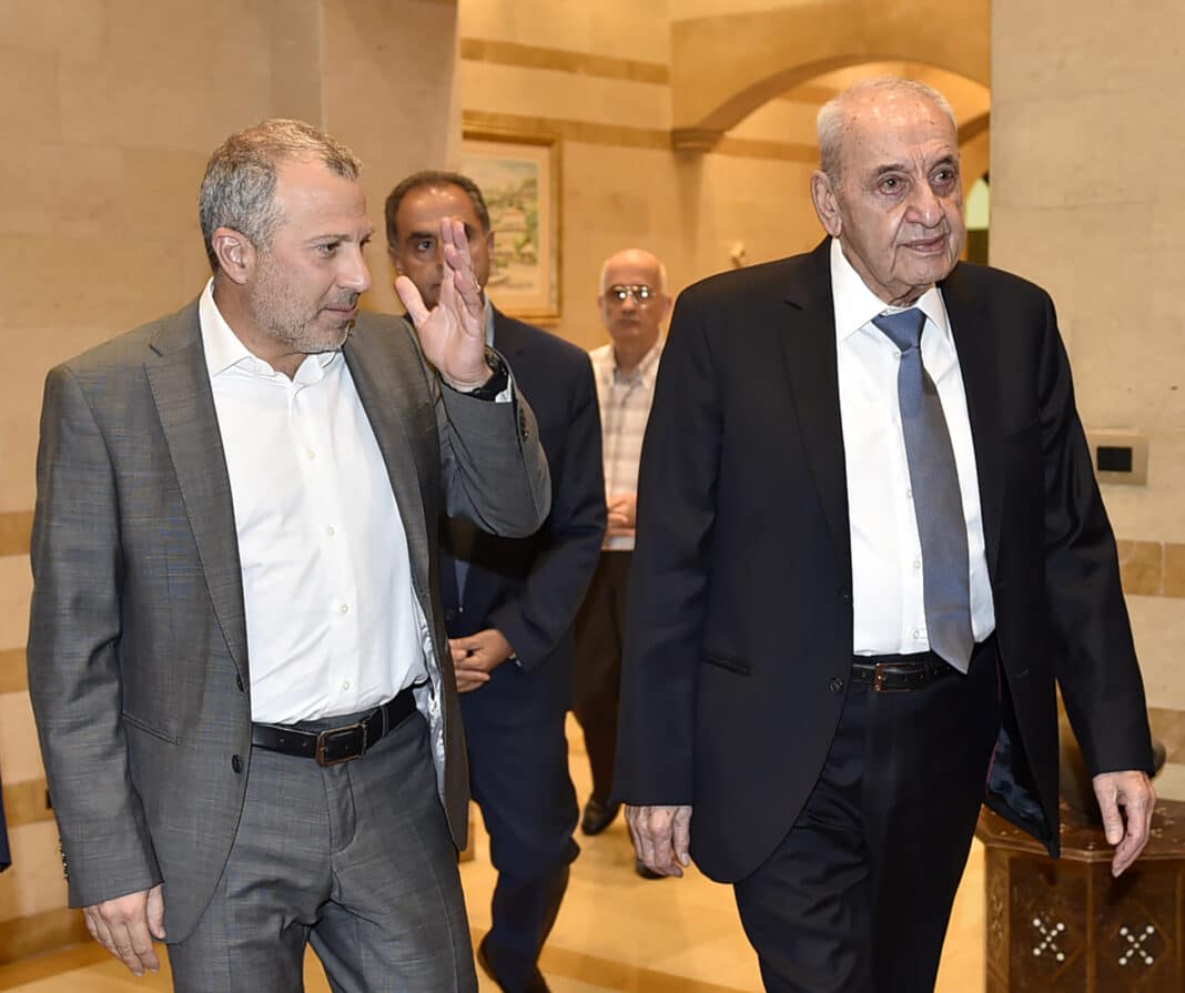 Bassil et Berri appellent à l’unité nationale et à la mise en œuvre de la Résolution 1701