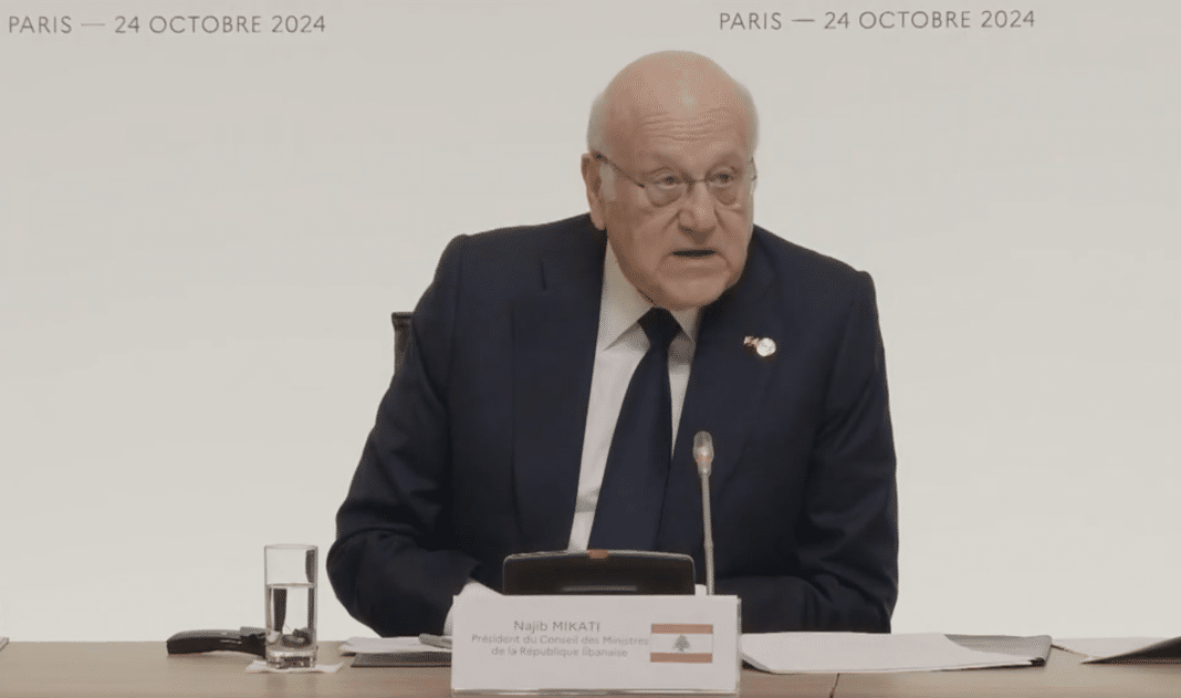 Najib Mikati : Un appel à la solidarité internationale pour la paix et la reconstruction au Liban