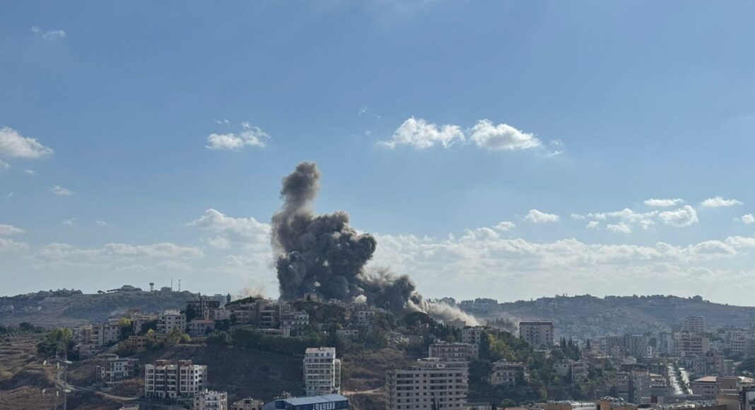 Israeli raid targets Al Rahibat neighborhood in Nabatieh