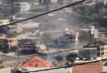 Point à 18h: Echanges de tirs entre Israël et le Liban New airstrikes in Maarakeh in the Tyre district, southern Lebanon