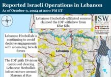 Tensions au Sud-Liban : analyse des opérations israéliennes et du rôle de l’Institut pour l'Étude de la Guerre