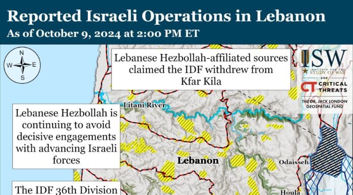 Tensions au Sud-Liban : analyse des opérations israéliennes et du rôle de l’Institut pour l'Étude de la Guerre