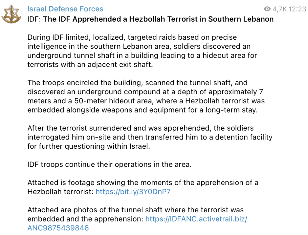 Décryptage: Israël prétend avoir capturé un combattant du Hezbollah