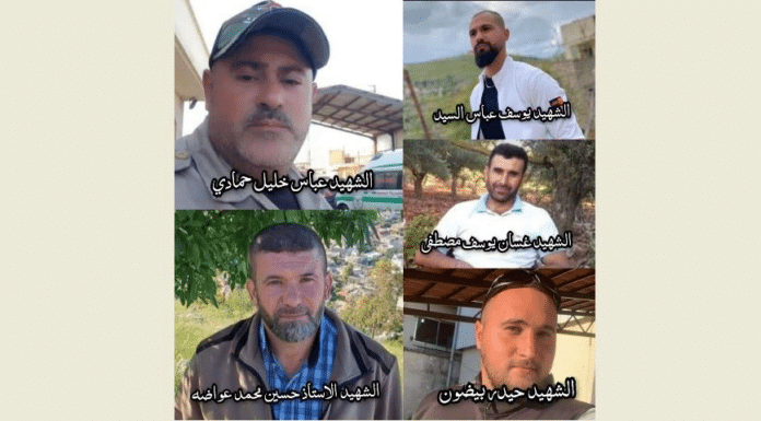 les secouristes libanais tués dans des frappes israéliennes ce é octobre
