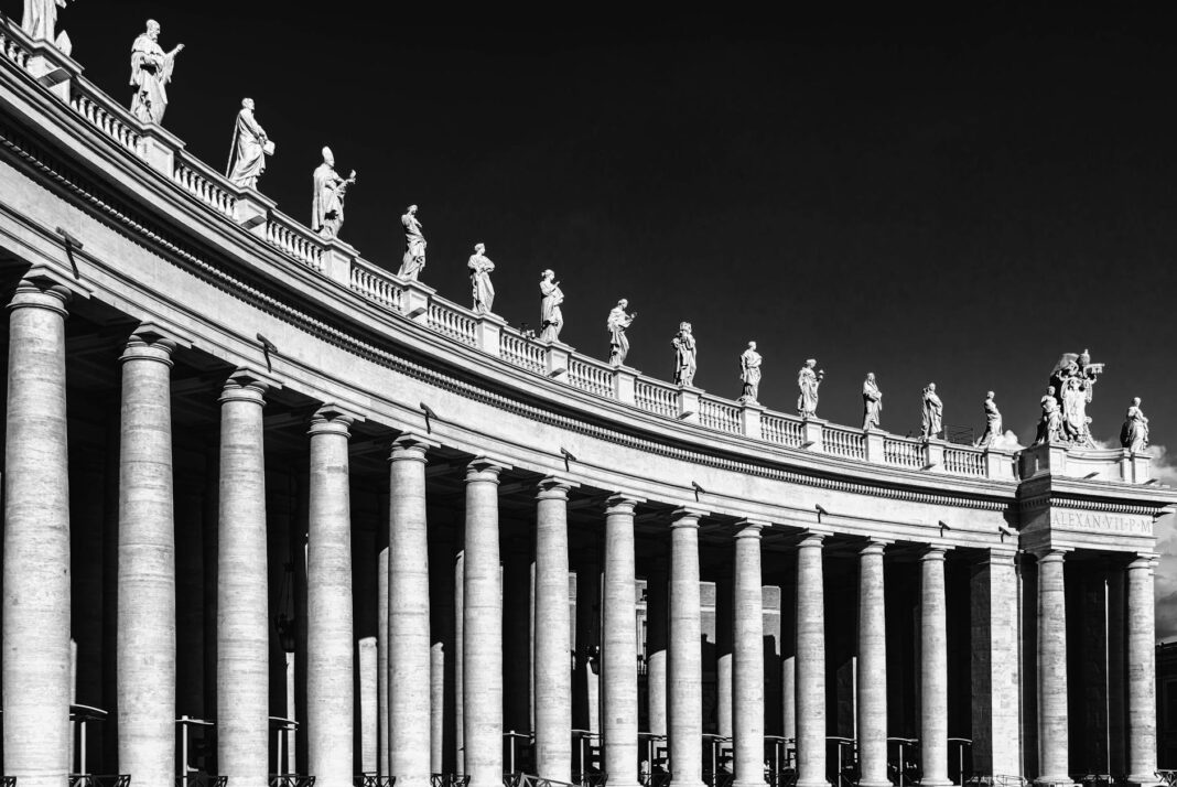gray columns