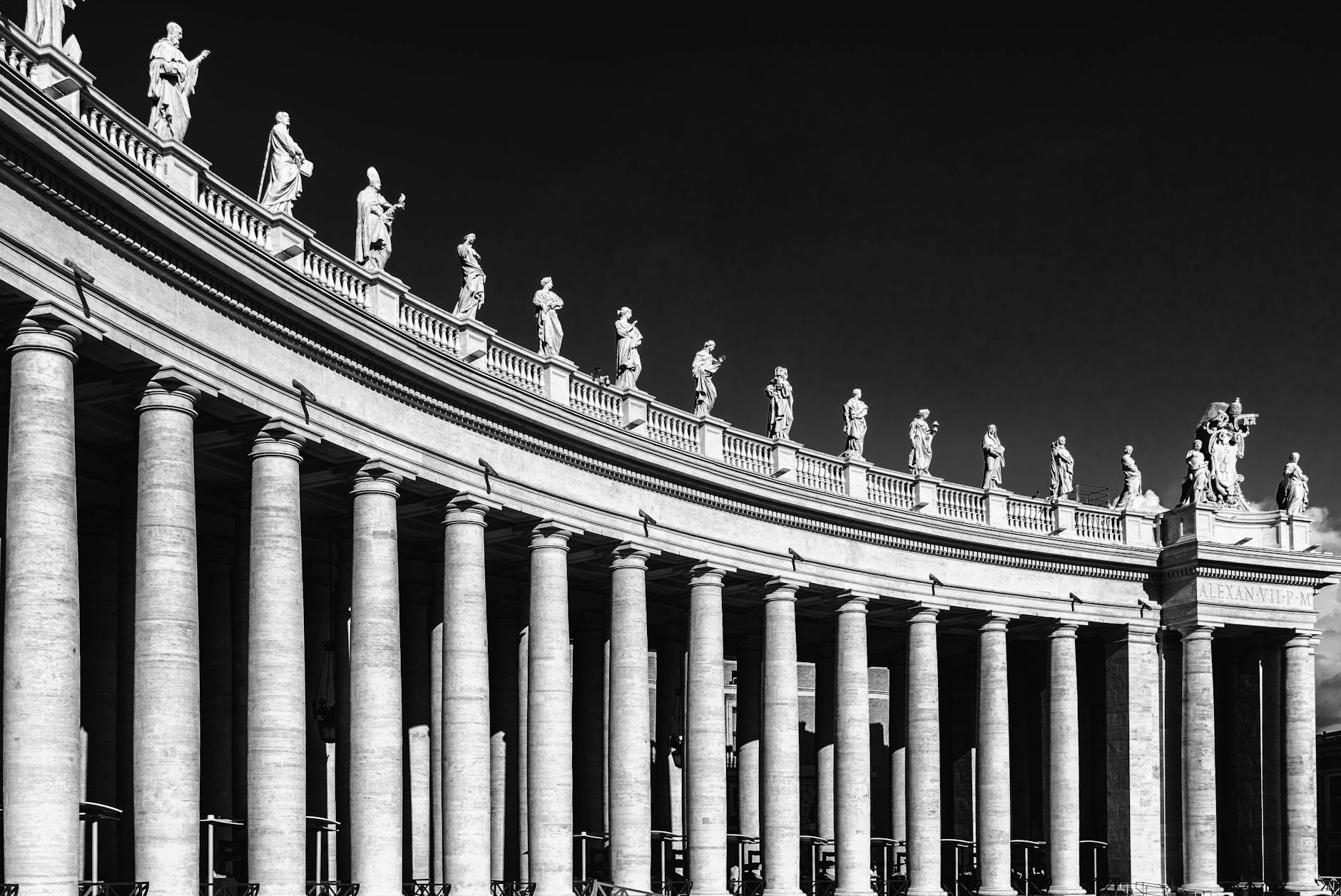 gray columns