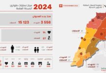 3 558 personnes ont été tuées et 15 123 blessées au Liban par les frappes israéliennes