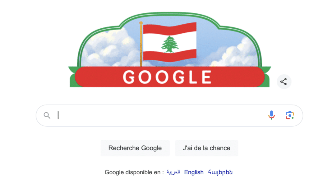 Google célèbre l'indépendance du Liban avec un Doodle spécial