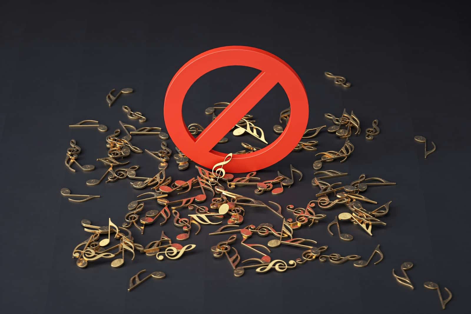 Les droits de propriété au Liban : un système en crise reflété par un faible classement mondial a pile of musical notes and a red sign