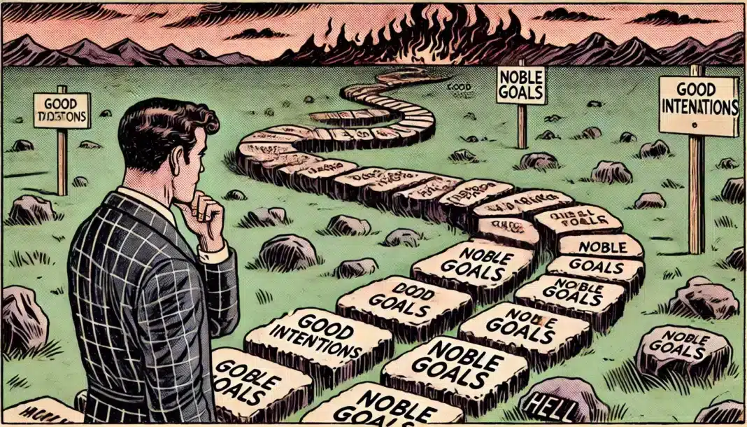 L&rsquo;enfer est pavé de bonnes intentions : une réflexion sur la complexité des intentions humaines et la relativité de la morale