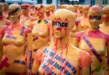 orange and white happy birthday balloons