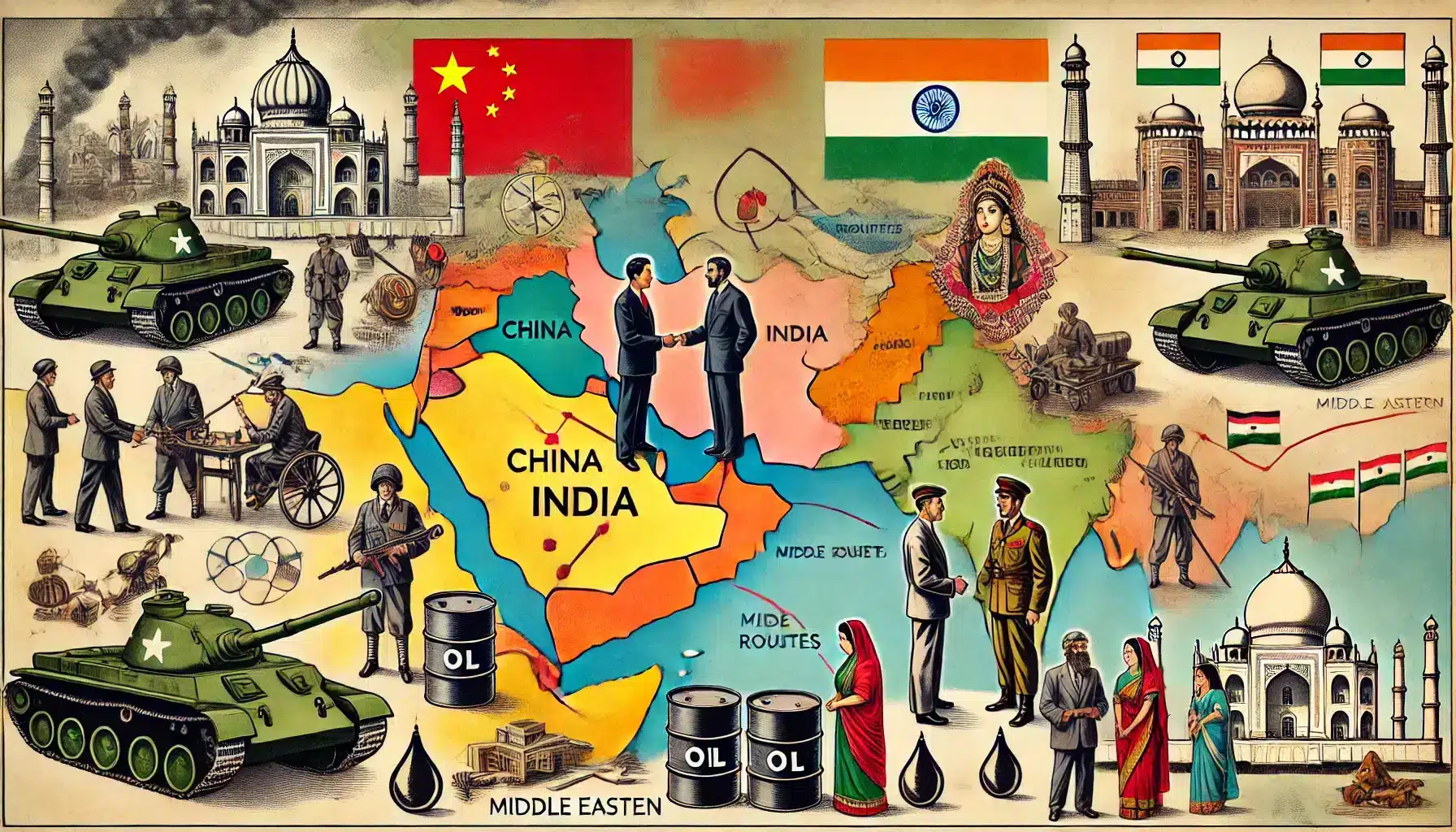 La rivalité sino-indienne et ses impacts sur le Moyen-Orient