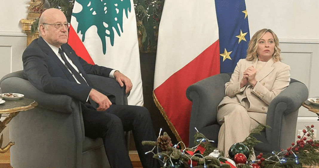 Najib Mikati souligne l’importance de la stabilité du Liban lors du forum politique de Giorgia Meloni
