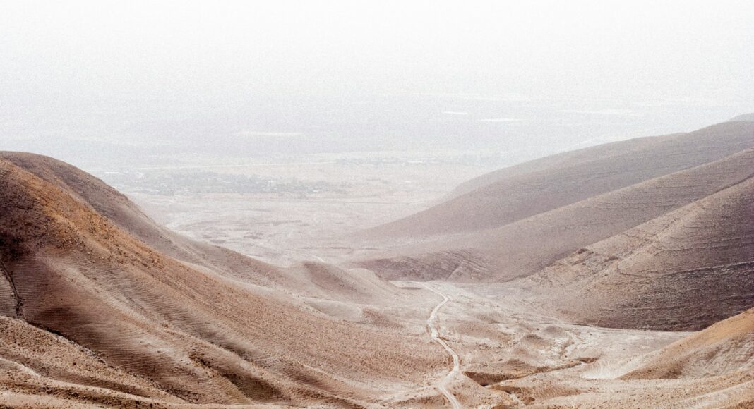 bird's eye photography of road on dessert