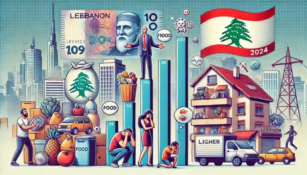 Hausse de 20 % de l’indice général des prix à la consommation au liban de novembre 2023 à novembre 2024