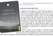 L’enfance malgré tout : le premier roman poignant de Chaker Bou Abdalla