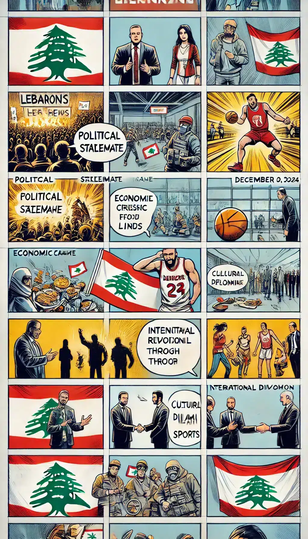 Liban, le miroir d&rsquo;une journée en crise en 10 cases