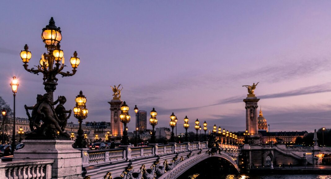 bridge during night time