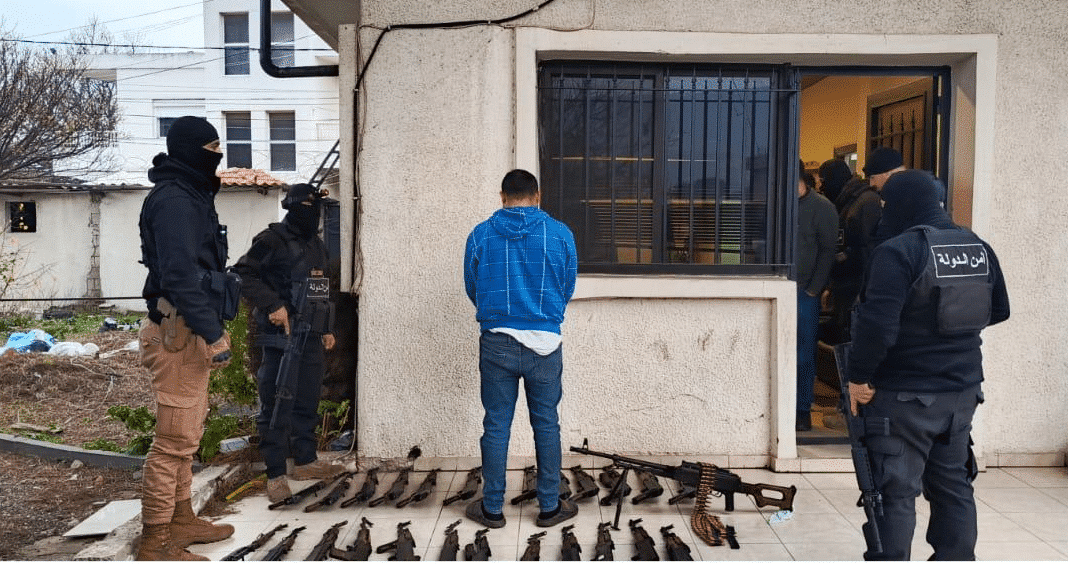 Un réseau de trafic d’armes démantelé à la frontière nord du Liban Un réseau de trafic d’armes démantelé à la frontière nord du Liban