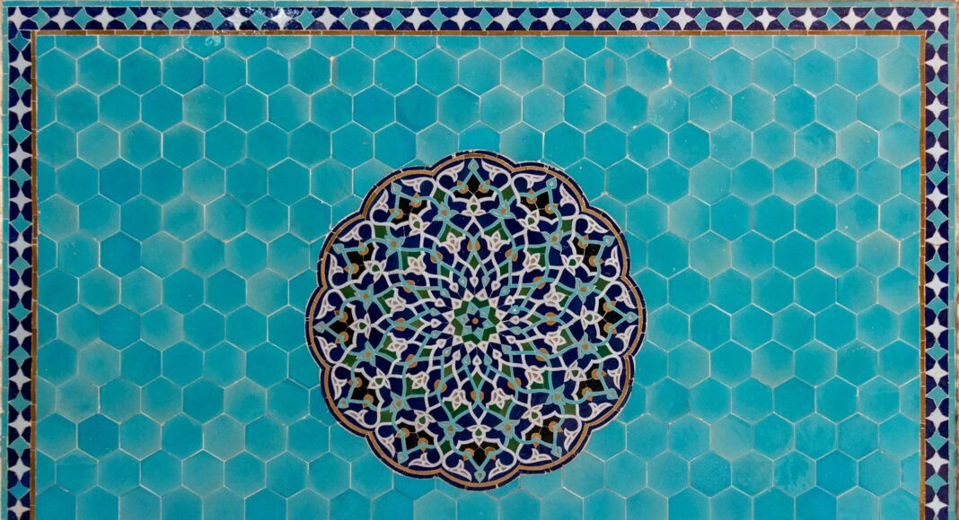 rectangular blue and gray board illustration